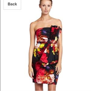 Ted Baker London Strapless Floral Print dress